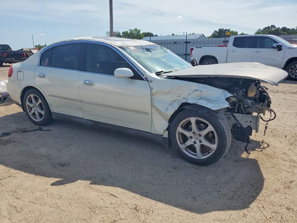 2004 Infiniti G VIN JNKCV51E34M613667 COPART salvage auction — ROLLOVER, Al - Cert Of Title-Salvage Title, sold $275 on 2026-07-02 (photo 4)