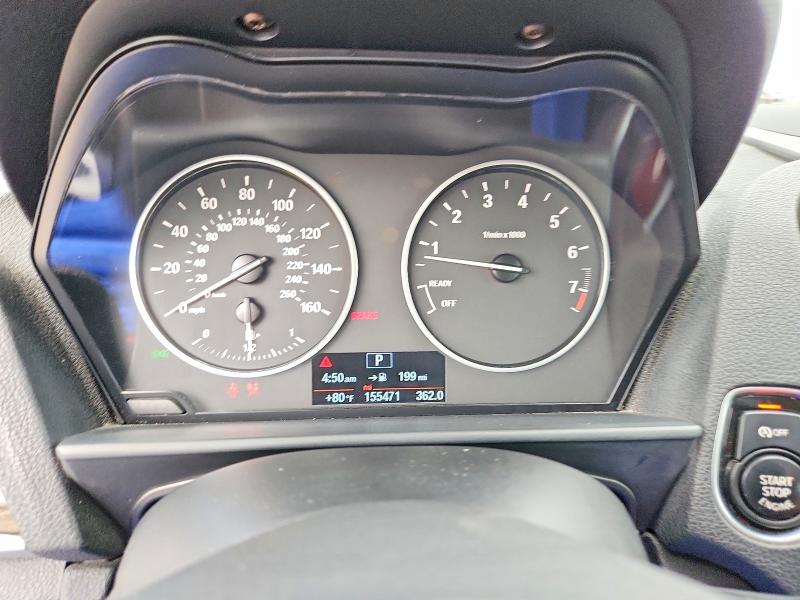 2014 BMW 2er VIN WBA1F5C55EVV99167 COPART salvage auction — FRONT END, Tx - Salvage Vehicle Title, sold $1,300 on 2026-07-23 (photo 9)