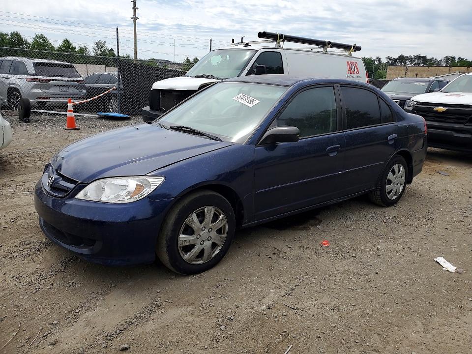 2005 Honda Civic VIN 2HGES16565H564667 COPART salvage auction — ALL OVER, VA - CERTIFICATE OF TITLE, sold $325 on 2026-07-02 (photo 1)