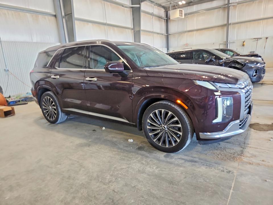 2024 Hyundai Palisade VIN KM8R7DGE0RU656440 COPART salvage auction — FRONT END, Ne - Cert Of Title-Salvage, sold $18,500 on 2026-07-14 (photo 4)