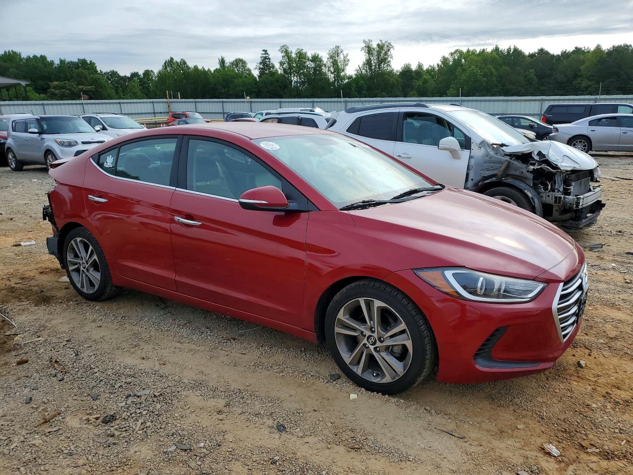 2017 Hyundai Elantra VIN 5NPD84LF2HH187385 COPART salvage auction — Rear End, VA - CERT OF TITLE-SALVAGE HISTORY, sold $2,350 on 2026-07-09 (photo 4)