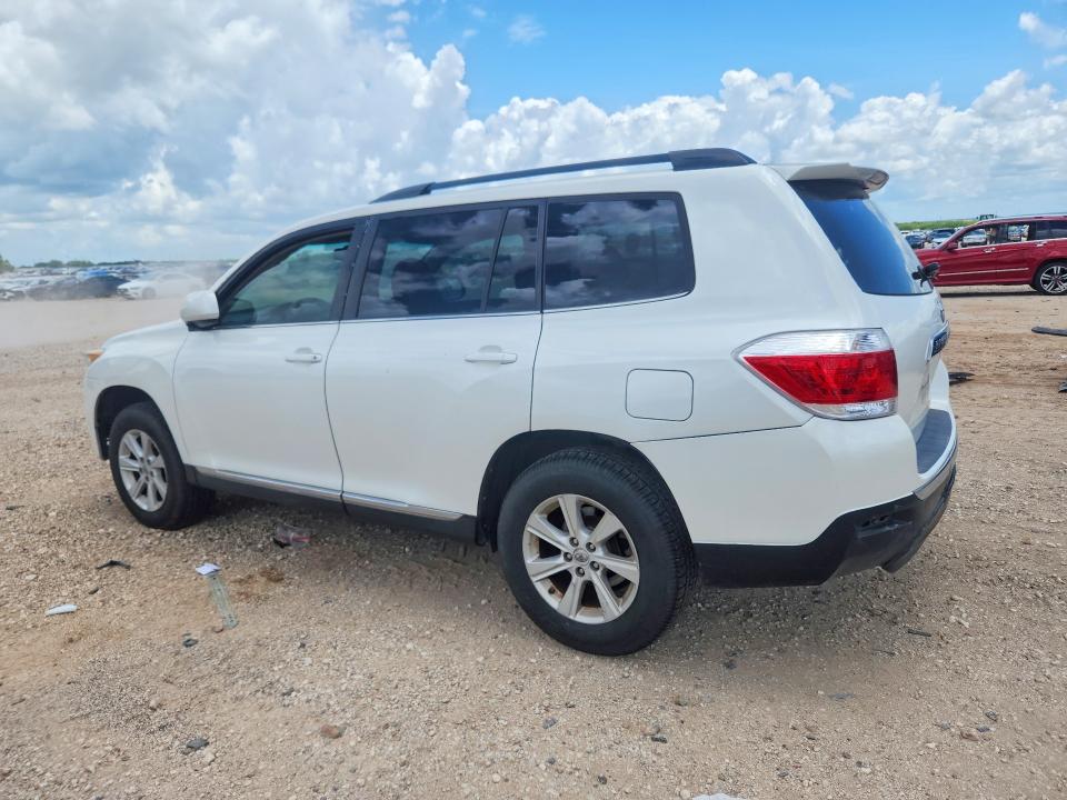 2012 Toyota Highlander VIN 5TDZK3EH2CS050529 COPART salvage auction — FRONT END, Tx - Certificate Of Title (P), sold $6,100 on 2026-07-30 (photo 2)