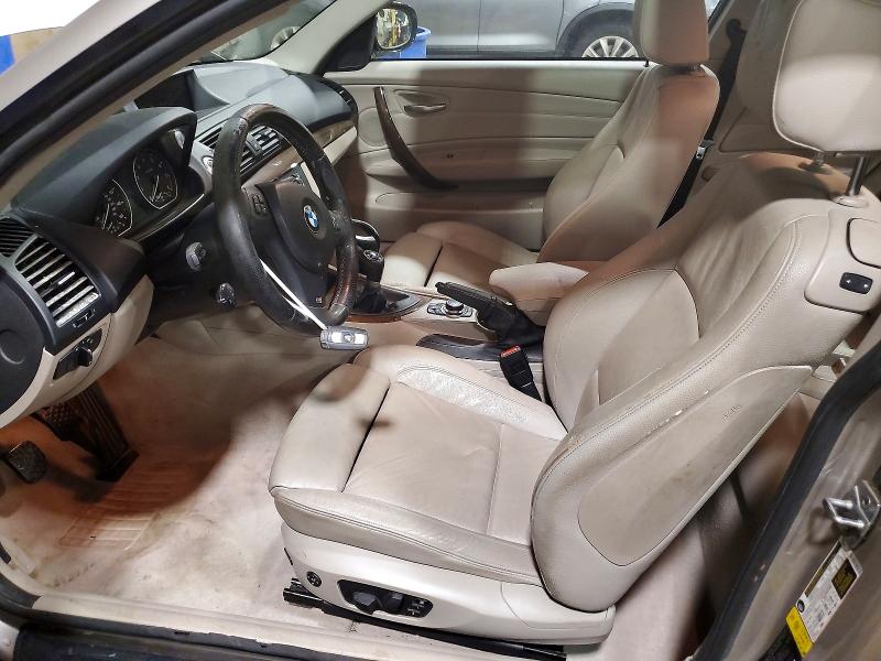 2011 BMW 1 series VIN WBAUC9C52BVM11407 COPART salvage auction — FRONT END, Pa - Certificate Of Salvage, sold $2,150 on 2026-07-24 (photo 7)