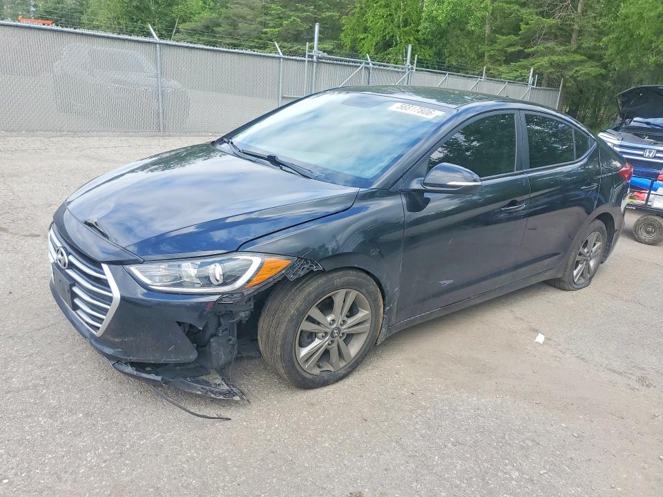 2017 Hyundai Elantra VIN KMHD84LF2HU129522 COPART salvage auction — FRONT END, On - Permit No Brand - Unfit, sold $2,100 on 2026-07-28 (photo 1)