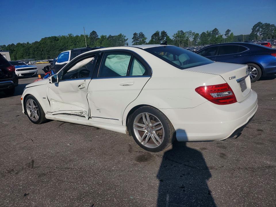 2012 Mercedes-benz C-klasse VIN WDDGF4HB1CA621942 COPART salvage auction — SIDE, Nc - Salvage Certificate Of Title, sold $1,400 on 2026-07-28 (photo 2)