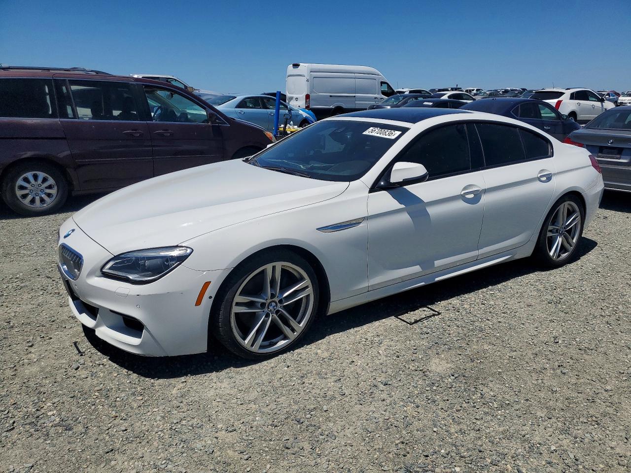 2017 BMW 6 Series VIN WBA6D4C52HD977865 — COPART salvage auction photo