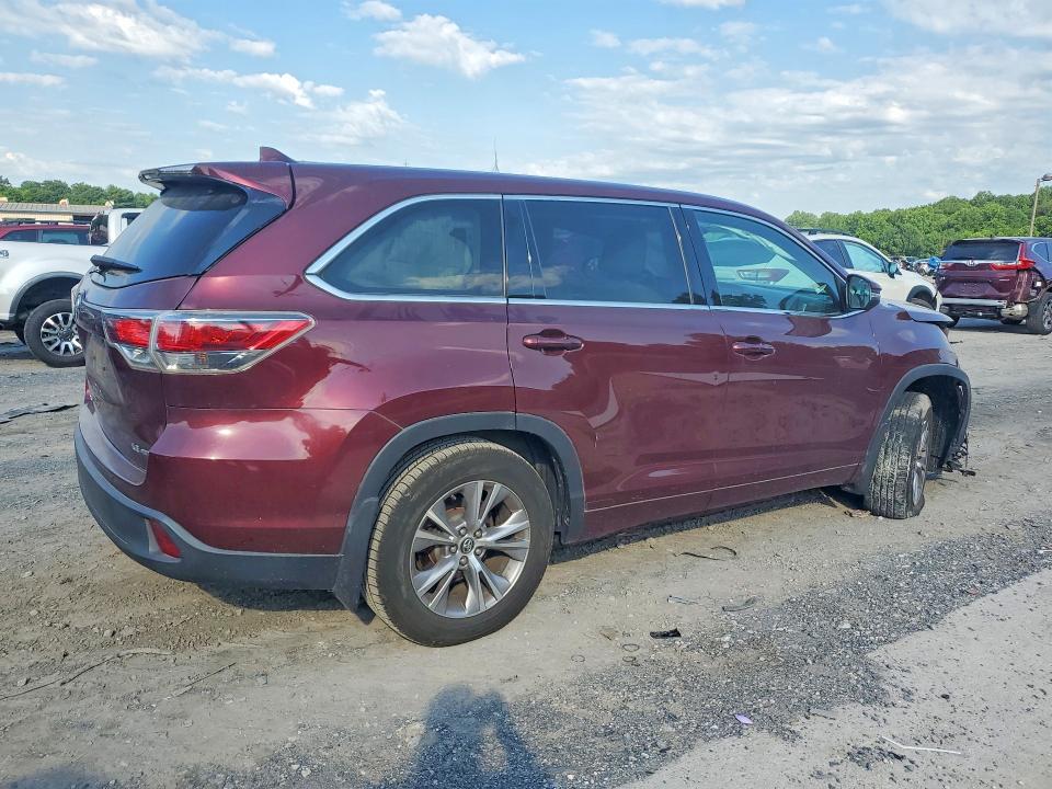 2016 Toyota VIN 5TDBKRFH9GS337679 COPART salvage auction — FRONT END, Pa - Certificate Of Salvage, sold $2,000 on 2026-07-02 (photo 3)