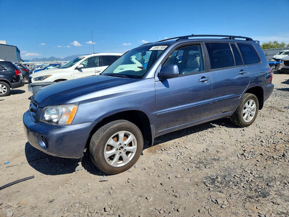 2003 Toyota Highlander VIN JTEHD21A230025122 COPART salvage auction — MINOR DENT/SCRATCHES, Ut - Certificate Of Title (P), sold $425 on 2026-07-17 (photo 1)
