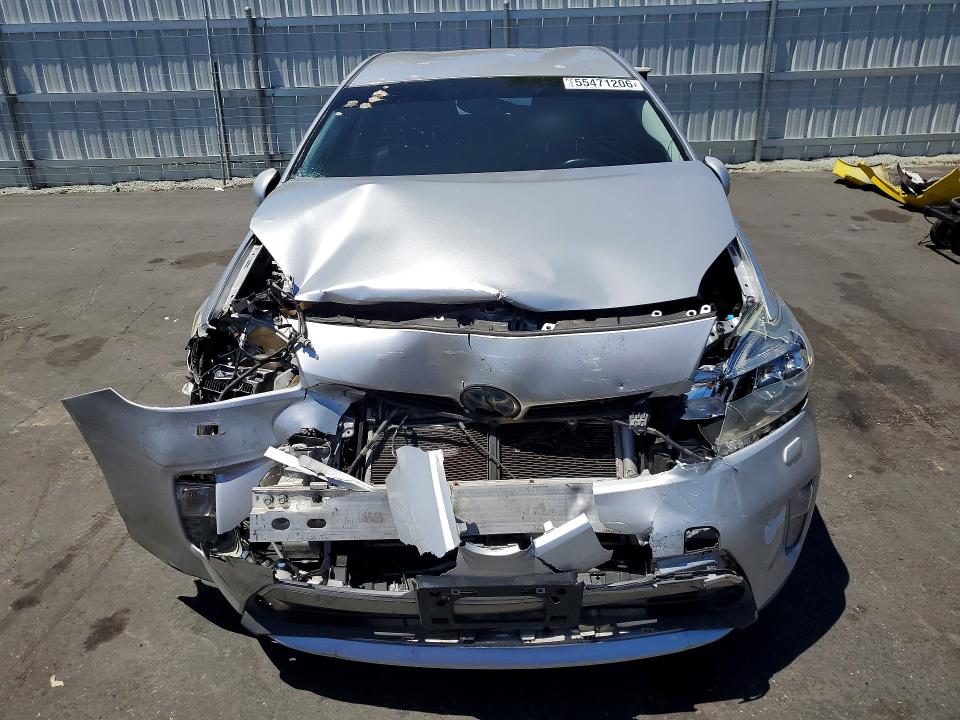 2012 Toyota Prius plug-in VIN JTDKN3DP5C3001442 COPART salvage auction — FRONT END, Ca - Salvage Certificate, sold $1,800 on 2026-07-28 (photo 5)