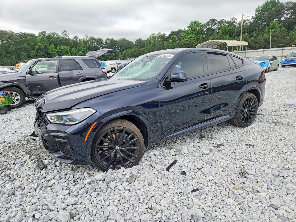 2022 BMW X6 VIN 5UXCY6C00N9L56406 COPART salvage auction — SIDE, GA - CERT OF TITLE-SALVAGE, sold $16,300 on 2026-07-28 (photo 1)