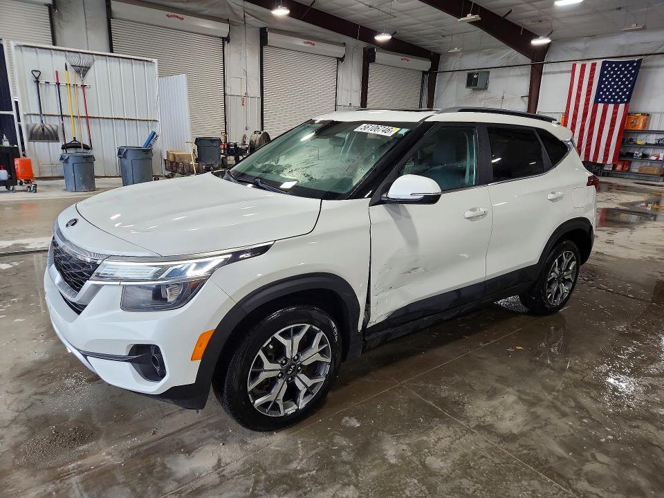 2021 Kia VIN KNDERCAA3M7167227 COPART salvage auction — SIDE, Il - Salvage Certificate, sold $2,900 on 2026-07-20 (photo 1)