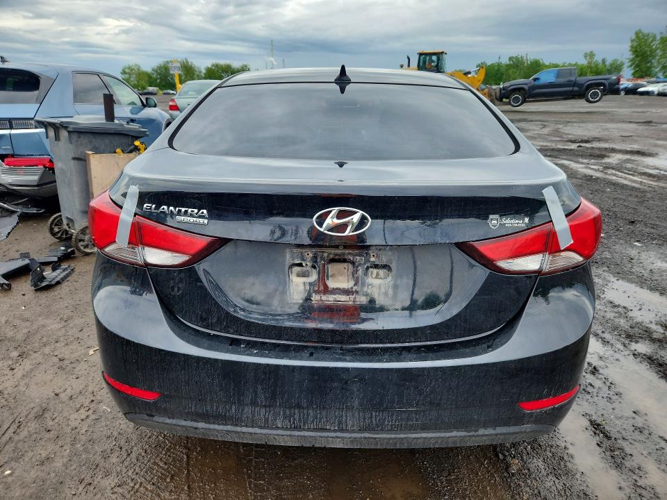 2016 Hyundai Elantra VIN KMHDH4AE6GU591297 COPART salvage auction — FRONT END, Qc - Gravement Accidente, sold $525 on 2026-07-28 (photo 6)