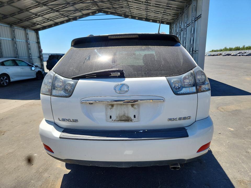2005 Lexus Rx VIN JTJGA31U050058628 COPART salvage auction — FRONT END, Ca - Salvage Certificate, sold $1,100 on 2026-07-30 (photo 6)
