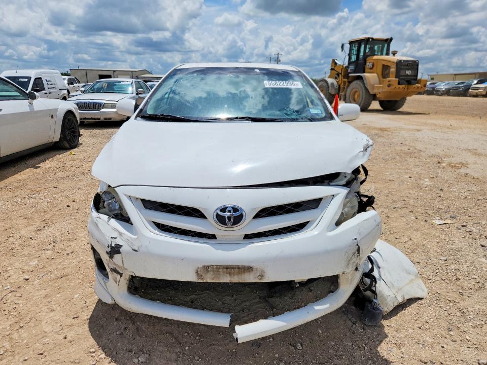 2012 Toyota Corolla VIN 5YFBU4EE8CP010875 COPART salvage auction — FRONT END, Tx - Salvage Vehicle Title, sold $1,350 on 2026-07-16 (photo 5)