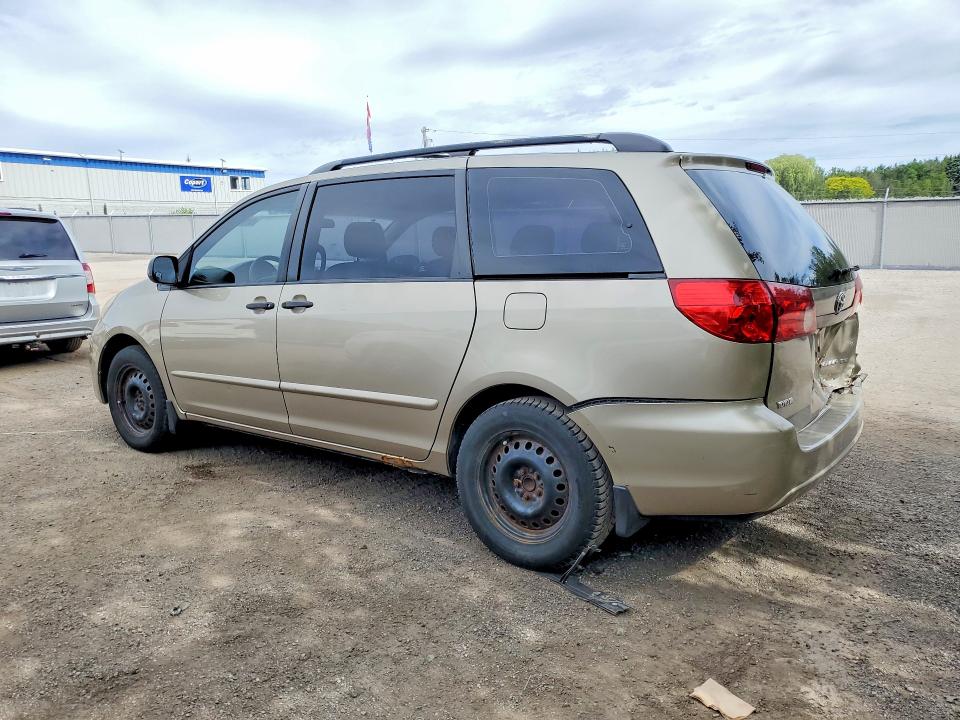 2007 Toyota Sienna VIN 5TDZK29C17S006648 COPART salvage auction — REAR END, ON - PERMIT SALVAGE, sold $1,450 on 2026-07-14 (photo 2)