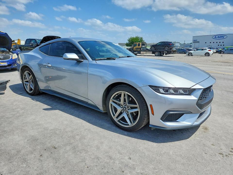 2024 Ford Mustang VIN 1FA6P8TH3R5126140 COPART salvage auction — SIDE, Ok - Cert Of Title-Salvage, sold $12,500 on 2026-07-31 (photo 4)