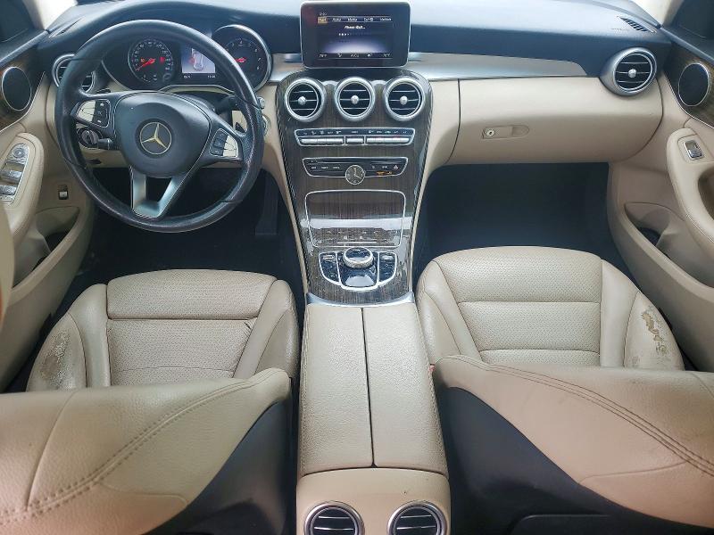 2018 Mercedes-benz C-klasse VIN WDDWF4JB5JR391505 COPART salvage auction — REAR END, Fl - Cert Of Title Slvg Rebuildable, sold $5,700 on 2026-07-24 (photo 8)