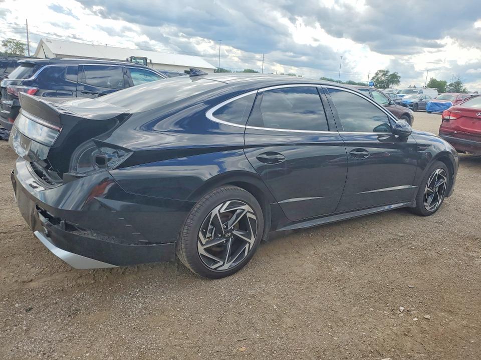 2024 Hyundai Sonata VIN KMHL14JAXRA421364 COPART salvage auction — REAR END, Ia - Cert Of Title-Salvage Title, sold $7,200 on 2026-07-24 (photo 3)
