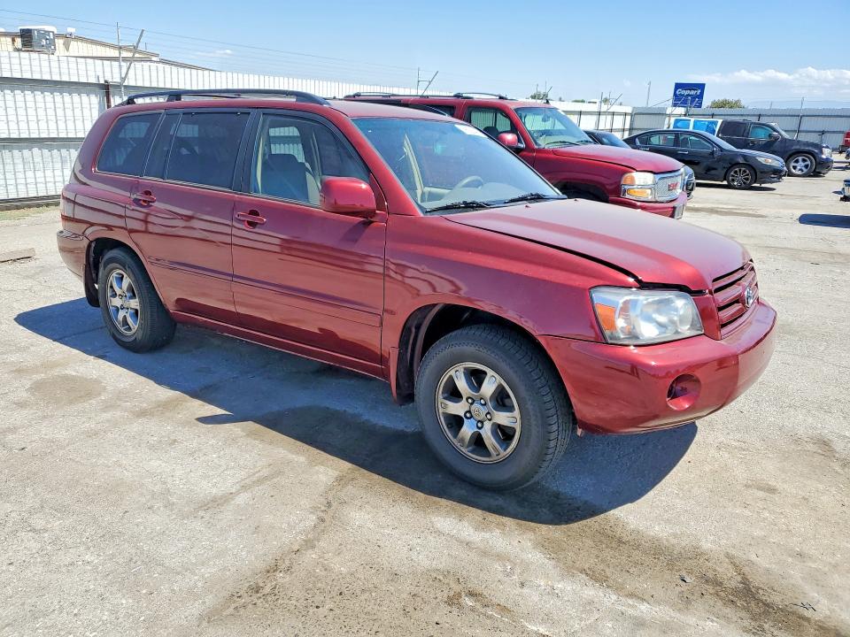 2006 Toyota Highlander VIN JTEDP21A460110067 COPART salvage auction — SIDE, CA - SALVAGE CERTIFICATE, sold $625 on 2026-07-17 (photo 4)