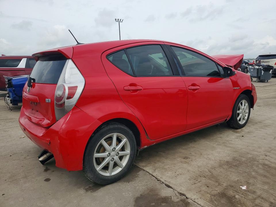2014 Toyota Prius VIN JTDKDTB37E1566471 COPART salvage auction — FRONT END, Tx - Salvage Vehicle Title, sold $900 on 2026-07-06 (photo 3)