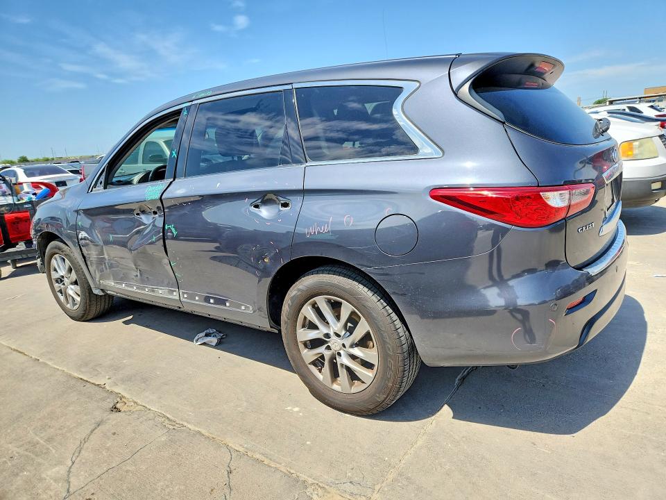 2013 Infiniti Jx VIN 5N1AL0MM2DC310580 COPART salvage auction — FRONT END, Tx - Salvage Vehicle Title, sold $600 on 2026-07-02 (photo 2)