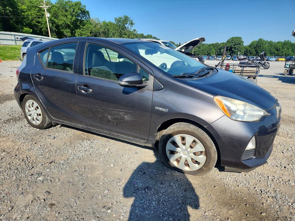 2012 Toyota Prius VIN JTDKDTB37C1008830 COPART salvage auction — FRONT END, Nc - Salvage Certificate Of Title, sold $475 on 2026-07-15 (photo 4)