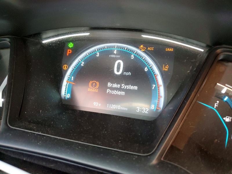 2020 Honda Civic VIN SHHFK7H31LU406207 COPART salvage auction — SIDE, CT - CERT OF TITLE-SALVAGE, sold $1,100 on 2026-07-24 (photo 9)