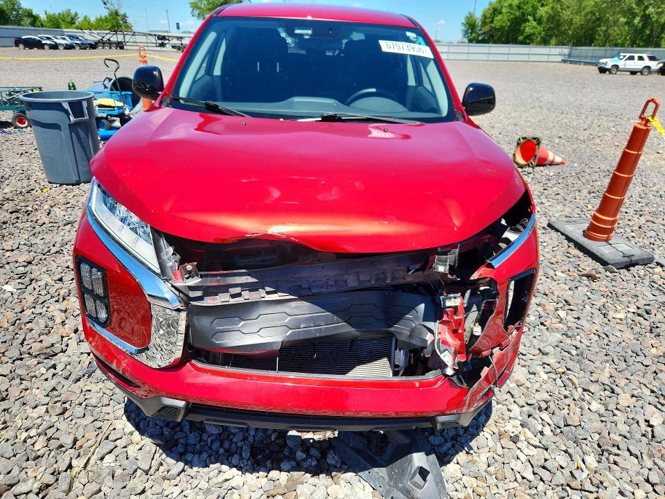 2021 Mitsubishi Outlander VIN JA4APUAU8MU001303 COPART salvage auction — FRONT END, Il - Salvage Certificate, sold $4,000 on 2026-07-27 (photo 5)