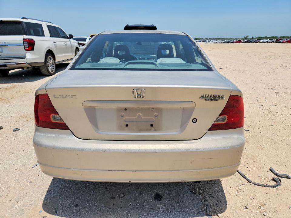 2002 Honda Civic VIN 1HGEM22562L064478 COPART salvage auction — HAIL, Tx - Certificate Of Title, sold $1,620 on 2026-07-02 (photo 6)