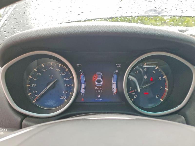 2014 Maserati Ghibli VIN ZAM57RTA0E1126740 COPART salvage auction — MINOR DENT/SCRATCHES, Or - Salvage Title Certificate, sold $5,800 on 2026-07-08 (photo 9)