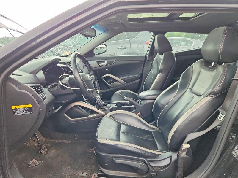 2014 Hyundai Veloster VIN KMHTC6AE1EU192123 COPART salvage auction — REAR END, MA - CERT OF TITLE-RECONSTRCTD COLL, sold $400 on 2026-07-22 (photo 7)