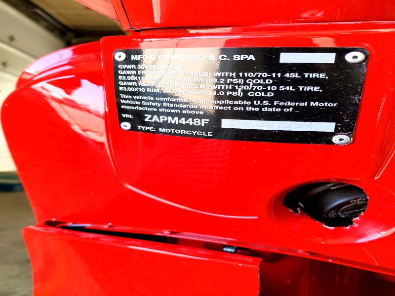 2006 Vespa Lx VIN ZAPM448F665002254 COPART salvage auction — SIDE, Co - Public - Salvage Title, sold $325 on 2026-07-09 (photo 9)