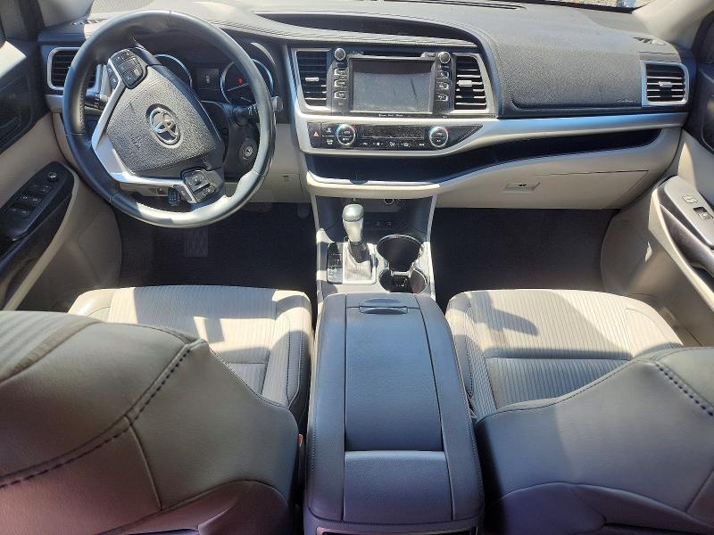 2016 Toyota Highlander VIN 5TDBKRFH8GS325376 COPART salvage auction — FRONT END, Il - Salvage Certificate, sold $5,200 on 2026-07-20 (photo 8)