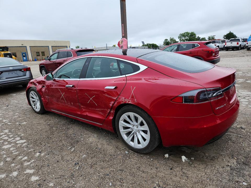 2017 Tesla VIN 5YJSA1E21HF205796 COPART salvage auction — SIDE, IN - CERT OF TITLE-SALVAGE TITLE, sold $8,000 on 2026-07-24 (photo 2)