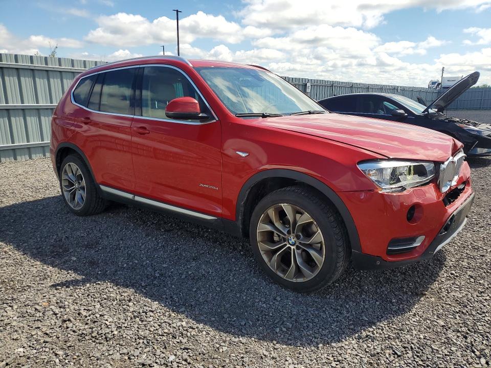 2015 BMW X3 VIN 5UXWY3C56F0E96749 COPART salvage auction — FRONT END, On - Permit Salvage, sold $4,300 on 2026-07-07 (photo 4)