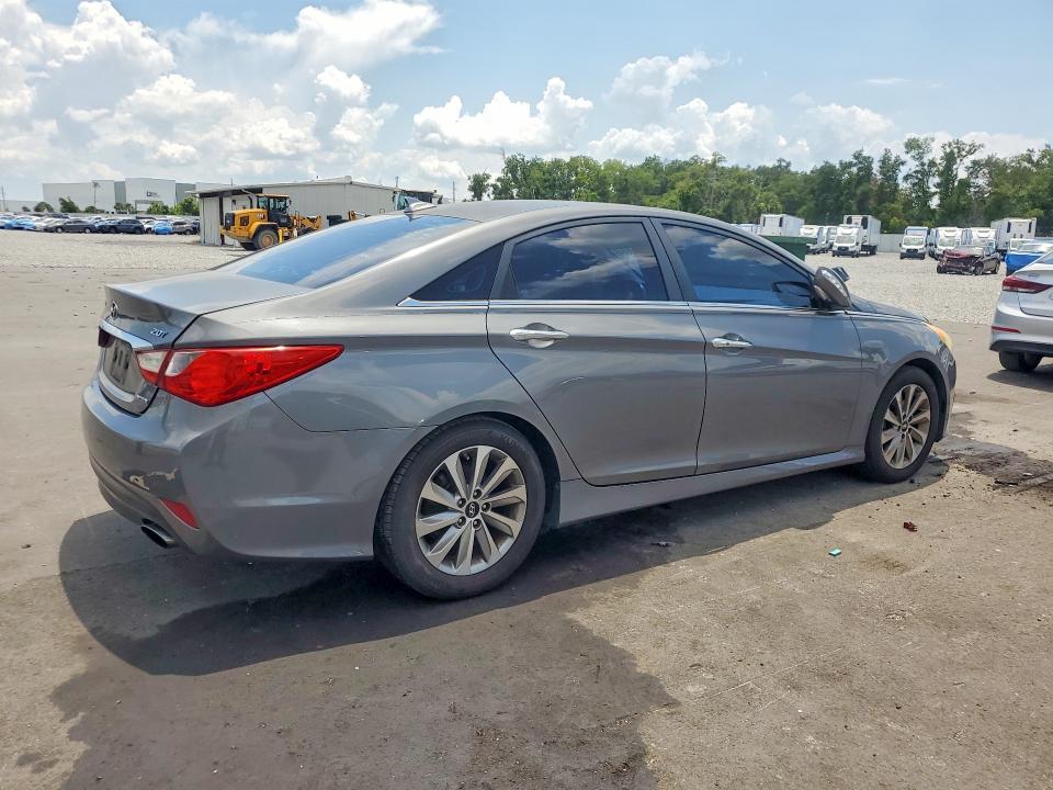 2014 Hyundai Sonata VIN 5NPEC4AB7EH869158 COPART salvage auction — SIDE, Fl - Cert Of Title Slvg Rebuildable, sold $625 on 2026-07-13 (photo 3)