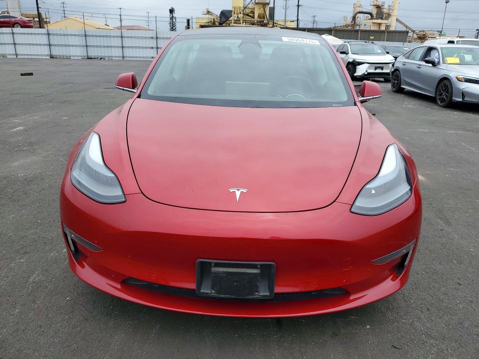 2020 Tesla Model 3 VIN 5YJ3E1EB3LF636013 COPART salvage auction — REAR END, Ca - Salvage Certificate, sold $5,700 on 2026-07-13 (photo 5)