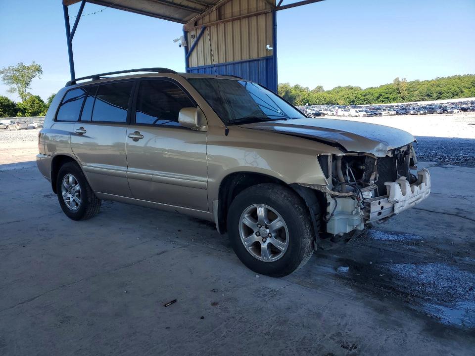 2004 Toyota Highlander VIN JTEGP21A740026674 COPART salvage auction — FRONT END, Ga - Cert Of Title-Salvage, sold $250 on 2026-07-30 (photo 4)