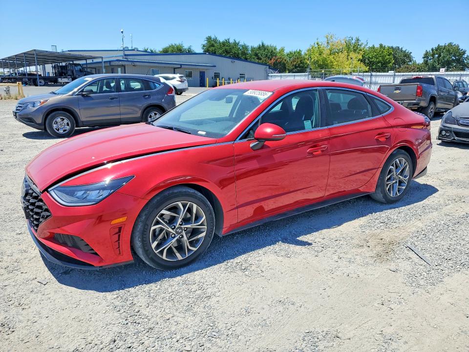 2021 Hyundai Sonata VIN KMHL64JA8MA164442 COPART salvage auction — REAR END, Ca - Salvage Certificate, sold $2,300 on 2026-07-28 (photo 1)