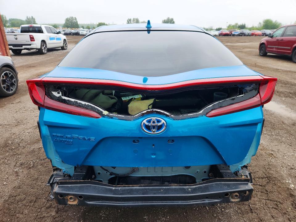 2020 Toyota Prius VIN JTDKARFP7L3124283 COPART salvage auction — REAR END, On - Permit Salvage, sold $5,300 on 2026-07-07 (photo 6)