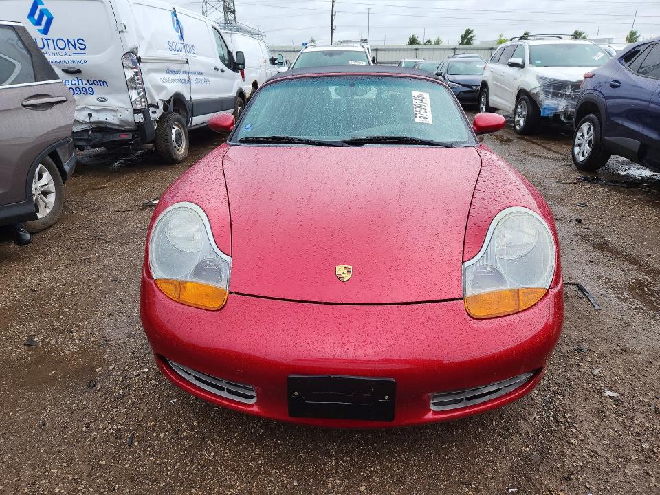 2001 Porsche Boxster VIN WP0CA29871U621728 COPART salvage auction — MINOR DENT/SCRATCHES, Il - Certificate Of Title, sold $5,900 on 2026-07-02 (photo 5)