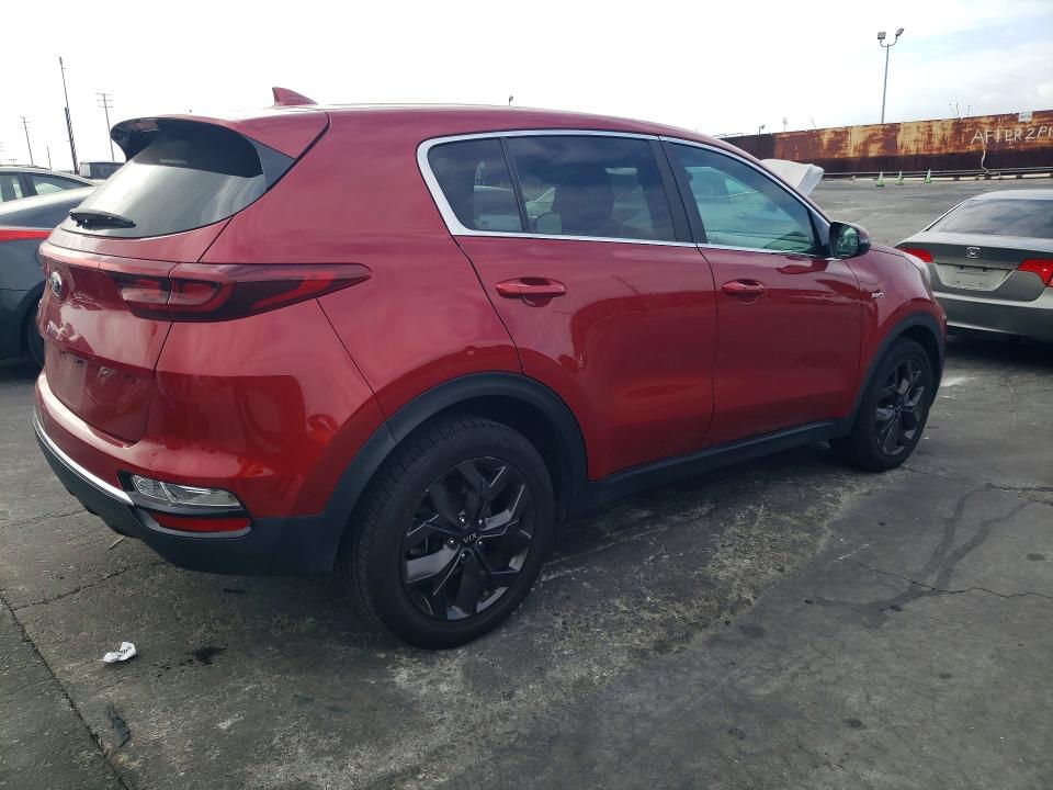 2022 Kia Sportage VIN KNDPMCAC5N7949751 COPART salvage auction — FRONT END, CA - SALVAGE CERTIFICATE, sold $4,300 on 2026-07-22 (photo 3)