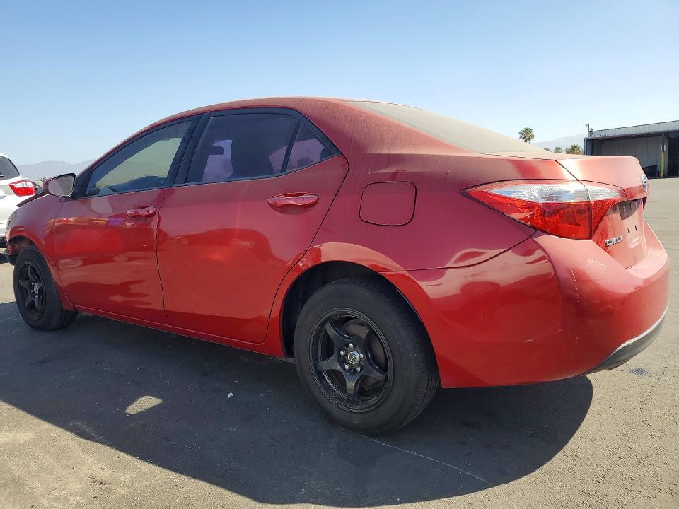 2015 Toyota Corolla VIN 5YFBURHE1FP281113 COPART salvage auction — FRONT END, Ca - Salvage Certificate, sold $2,350 on 2026-07-08 (photo 2)