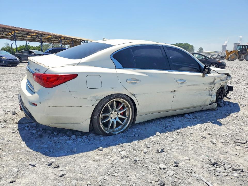 2014 Infiniti Q50 VIN JN1BV7AR6EM706859 COPART salvage auction — ROLLOVER, Ga - Cert Of Title-Salvage, sold $1,100 on 2026-07-16 (photo 3)
