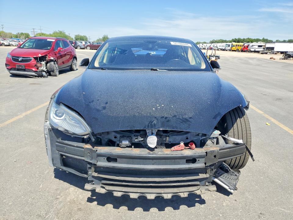 2014 Tesla Model s VIN 5YJSA1H12EFP35855 COPART salvage auction — FRONT END, Id - Salvage Certificate Of Title, sold $1,650 on 2026-07-23 (photo 5)