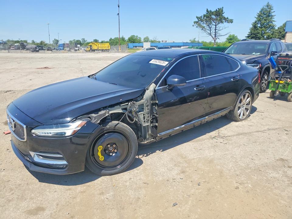 2018 Volvo S90 VIN LVY992MLXJP031903 COPART salvage auction — FRONT END, MI - CERT OF TITLE-SALVAGE VEHICLE, sold $8,200 on 2026-07-07 (photo 1)