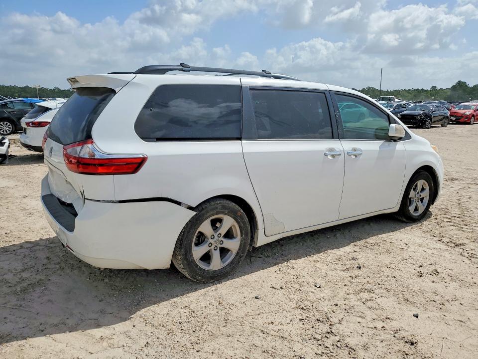 2017 Toyota Sienna VIN 5TDKZ3DC8HS888364 COPART salvage auction — REAR END, Tx - Salvage Vehicle Title, sold $4,500 on 2026-07-28 (photo 3)