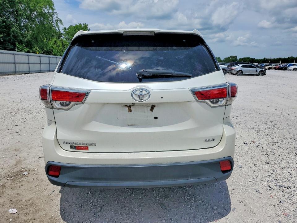 2016 Toyota Highlander VIN 5TDKKRFH8GS180064 COPART salvage auction — FRONT END, Ar - Cert Of Title-Salvage, sold $6,900 on 2026-07-27 (photo 6)