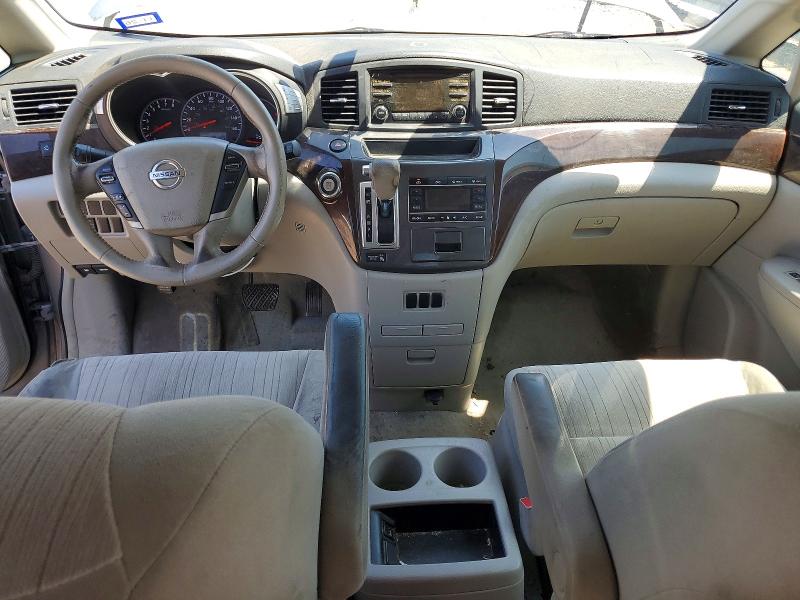 2012 Nissan Quest VIN JN8AE2KP6C9050787 COPART salvage auction — REAR END, TX - SALVAGE VEHICLE TITLE (P), sold $300 on 2026-07-08 (photo 8)
