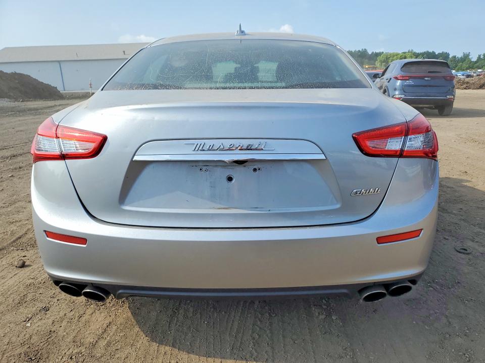 2014 Maserati Ghibli VIN ZAM57XSA2E1113283 COPART salvage auction — HAIL, Oh - Cert Of Title-Salvage, sold $4,400 on 2026-07-06 (photo 6)